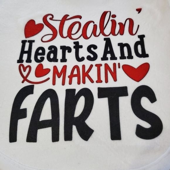Stealin' Hearts Funny Baby Bib - Picture 2 of 10